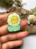 Pin y llavero de acrílico "margarita"