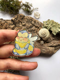 Pin y llavero de acrílico "abejita"