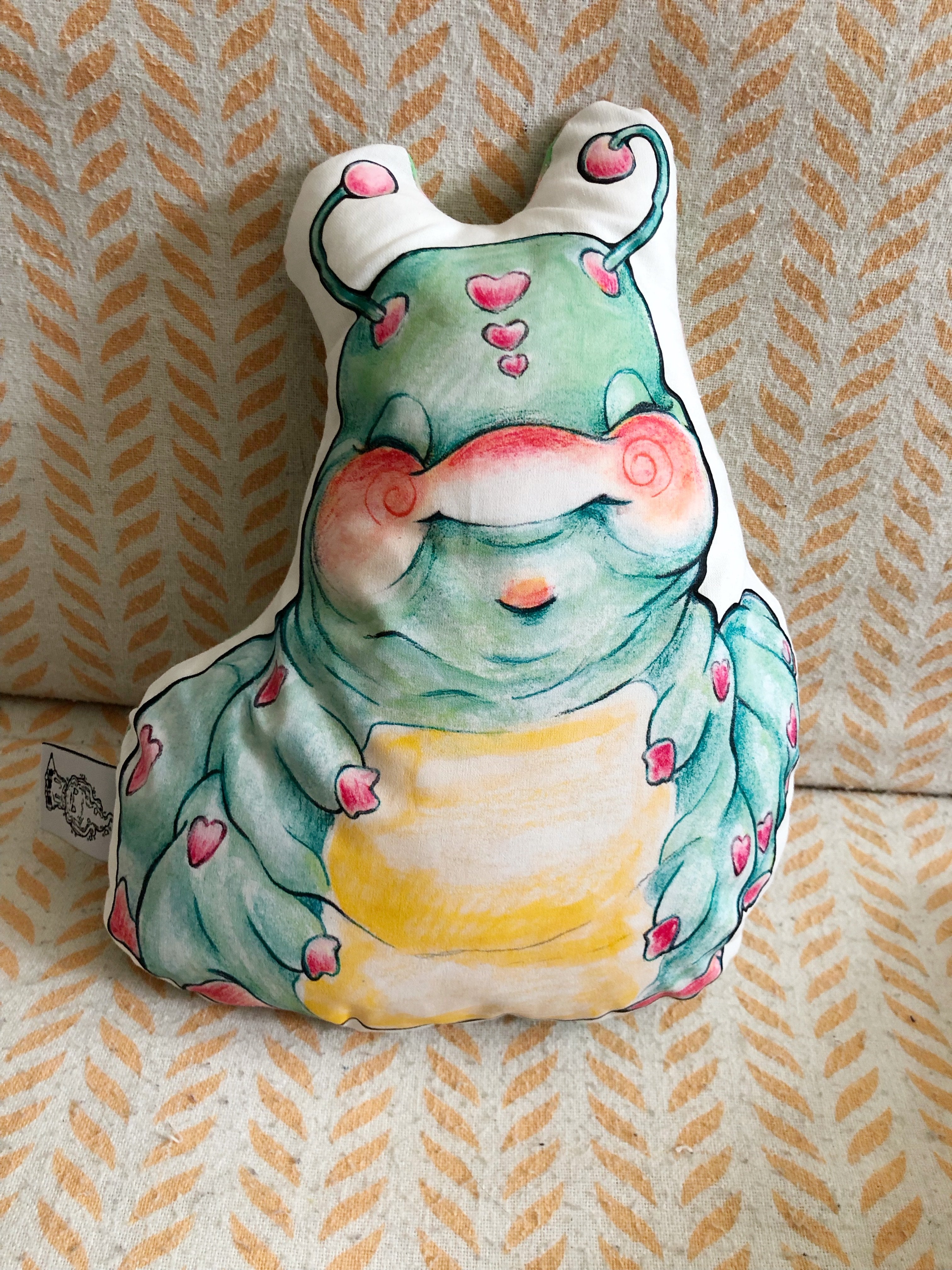 Muñeco de tela "oruga"
