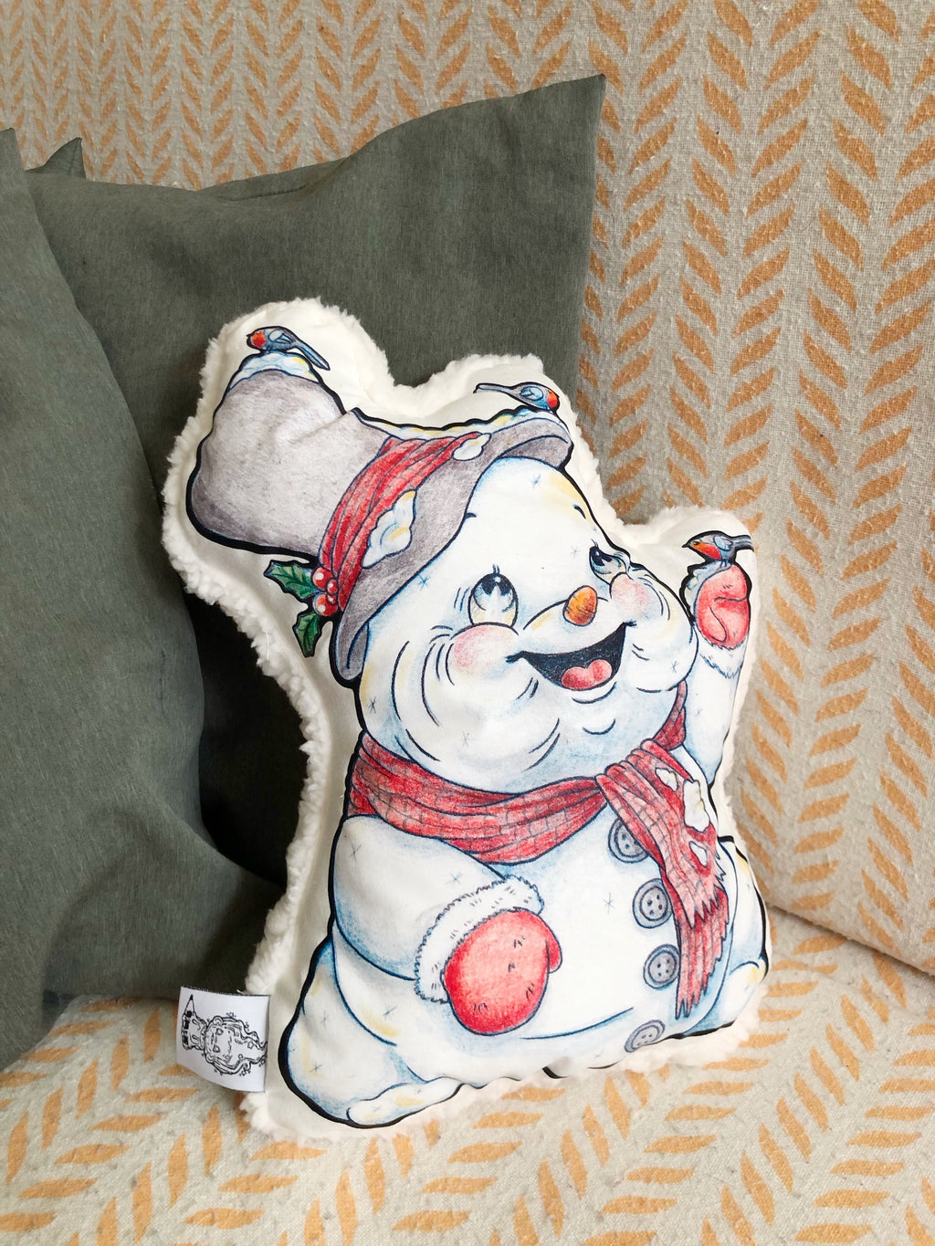 Muñeco de tela "muñeco de nieve"