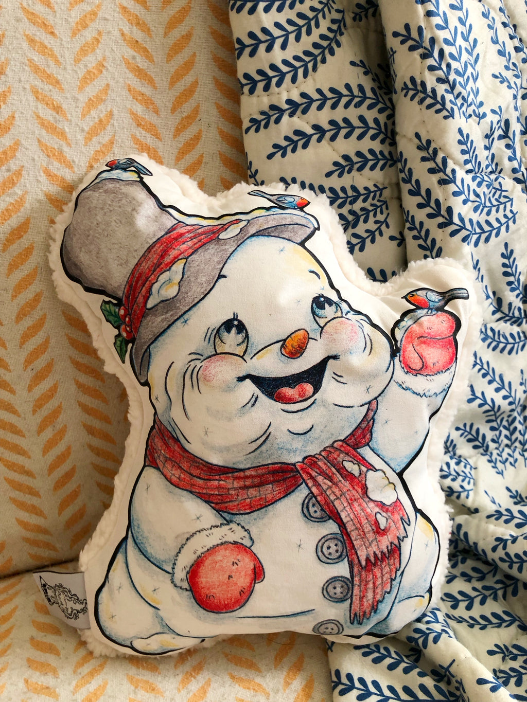 Muñeco de tela "muñeco de nieve"