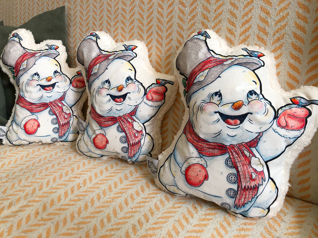 Muñeco de tela "muñeco de nieve"