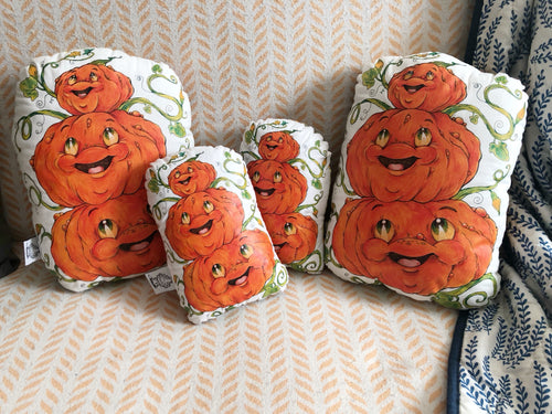Cojín decorativo "calabaza triple"