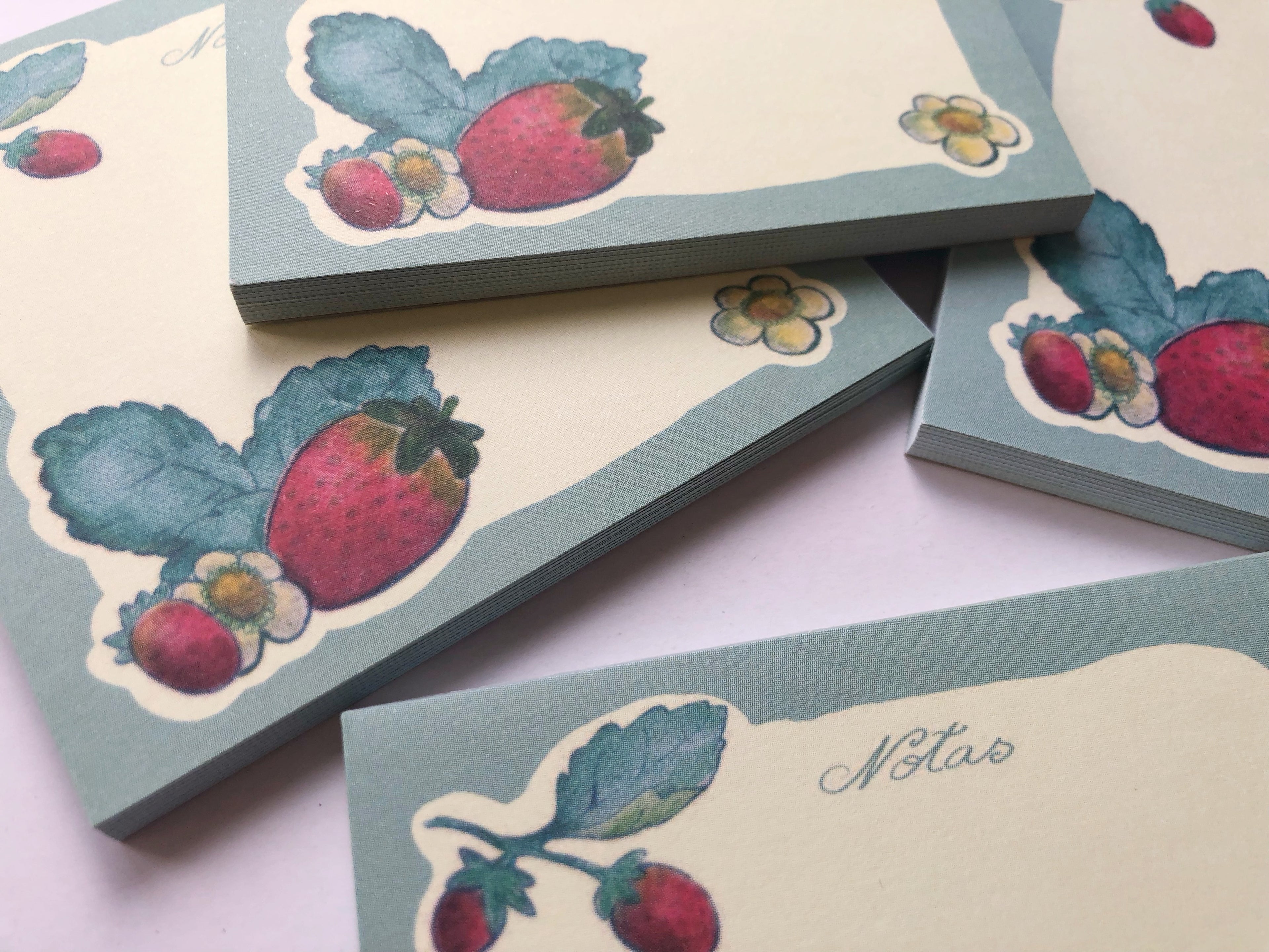 Bloc de notas "fresas"