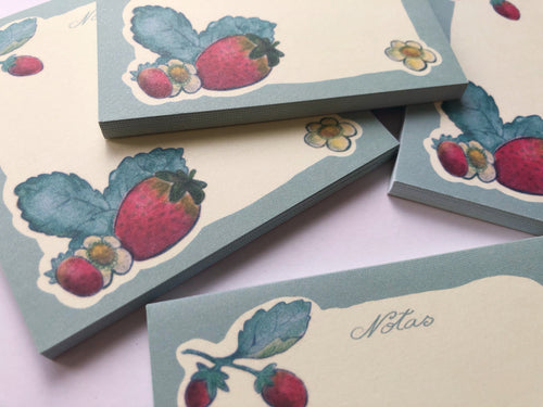 Bloc de notas "fresas"