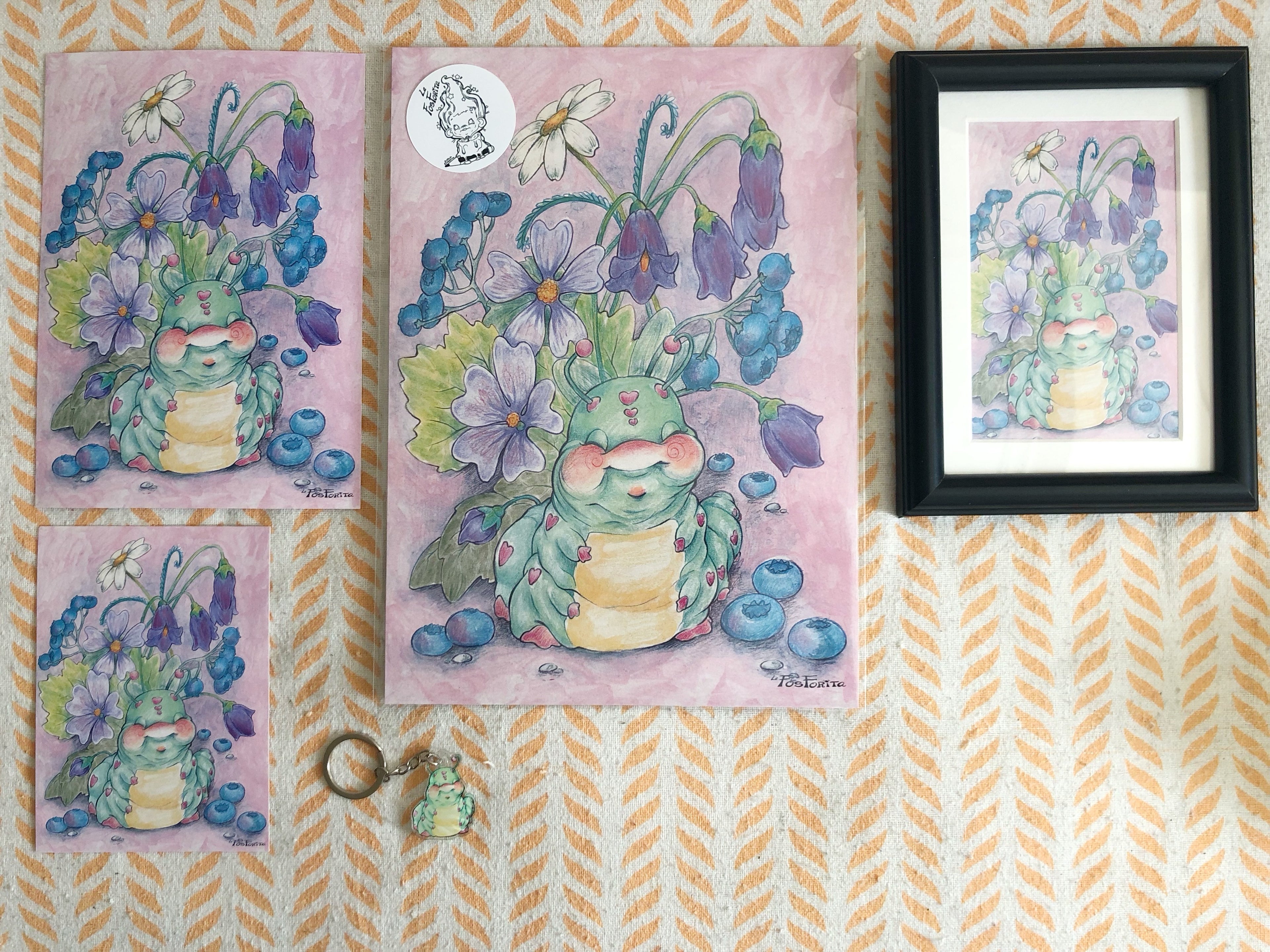 Printed sheet "caterpillar"