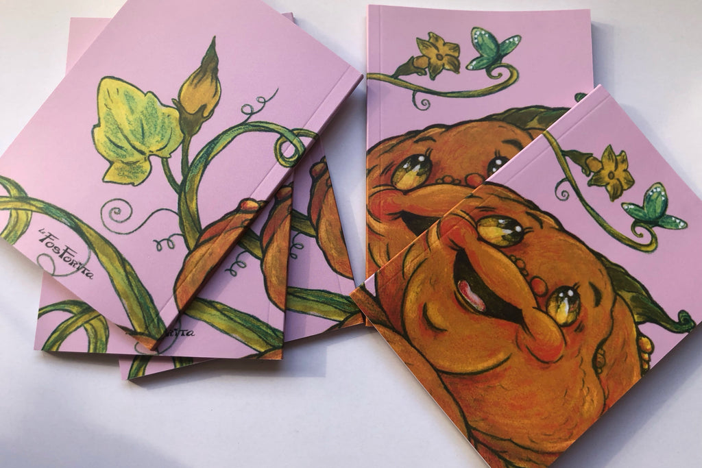 Cuaderno encolado "calabaza"