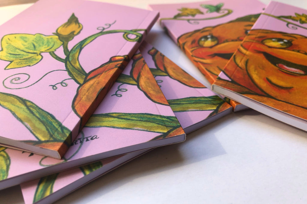 Cuaderno encolado "calabaza"